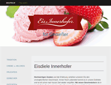 Tablet Screenshot of eisdiele-innerhofer.com